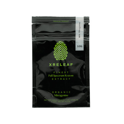 10g XRELEAF Full Spectrum Kratom Extract with 10% Mitragynine